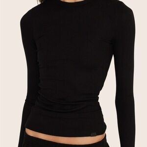 Set Active Ribbed Modal Body Long Sleeve